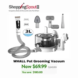 Pet Grooming Vacuum Now $180 Off